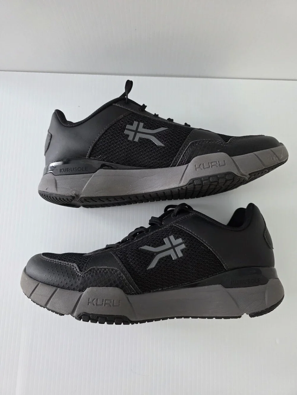 KURU Quantum 2.0 Men's Black Comfort Support Athletic Lace-Up Shoes 10